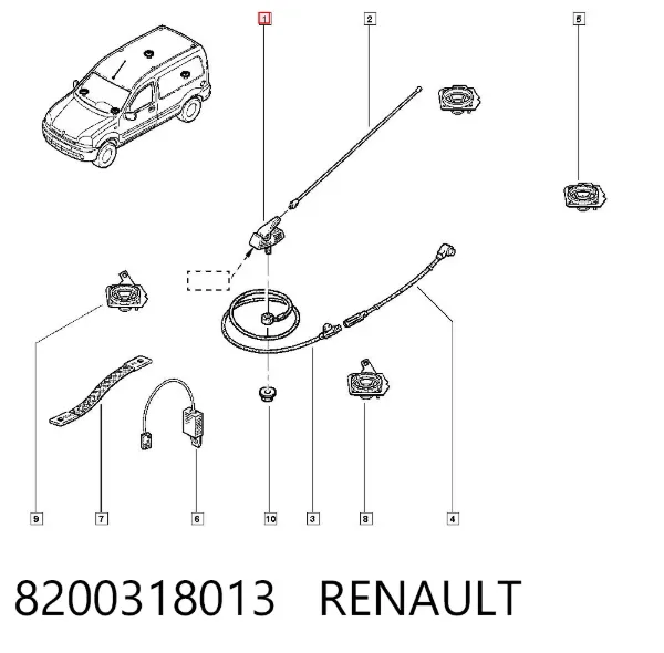 Антенна 8200318013 Renault (RVI)