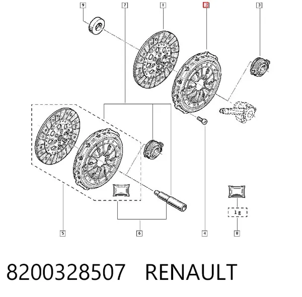 Сцепление 8200328507 Renault (RVI)