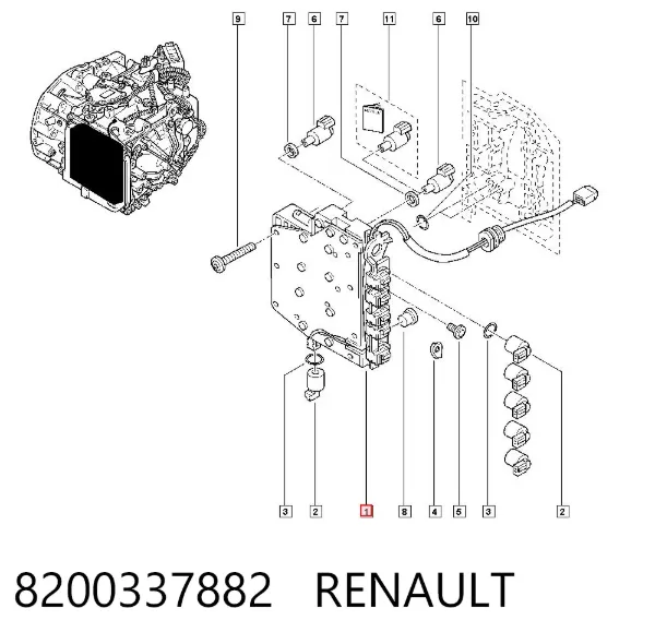 Гидроблок АКПП 8200337882 Renault (RVI)