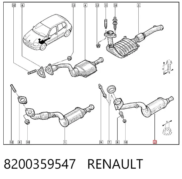 Катализатор 8200359547 Renault (RVI)