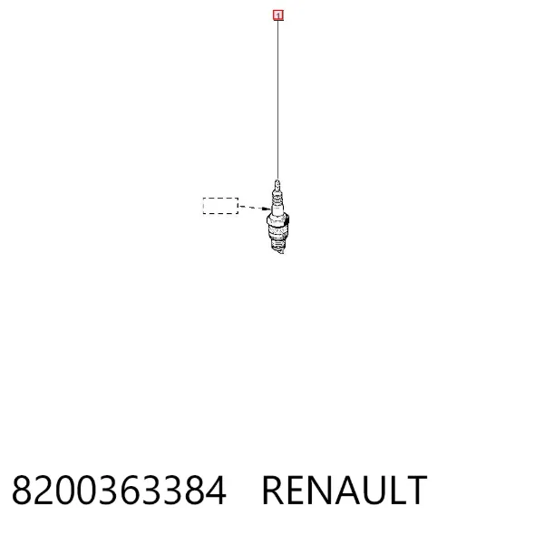 Свечи зажигания 8200363384 Renault (RVI)