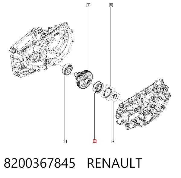 Подшипник КПП 8200367845 Renault (RVI)