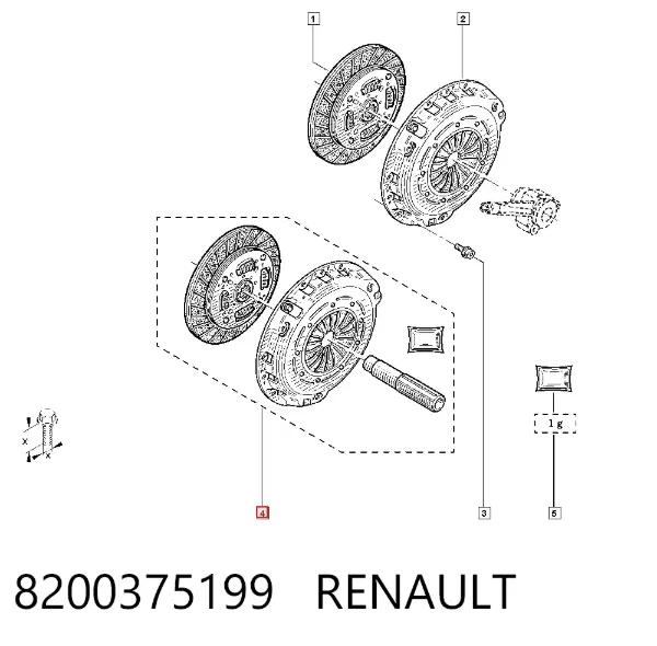 Сцепление 8200375199 Renault (RVI)
