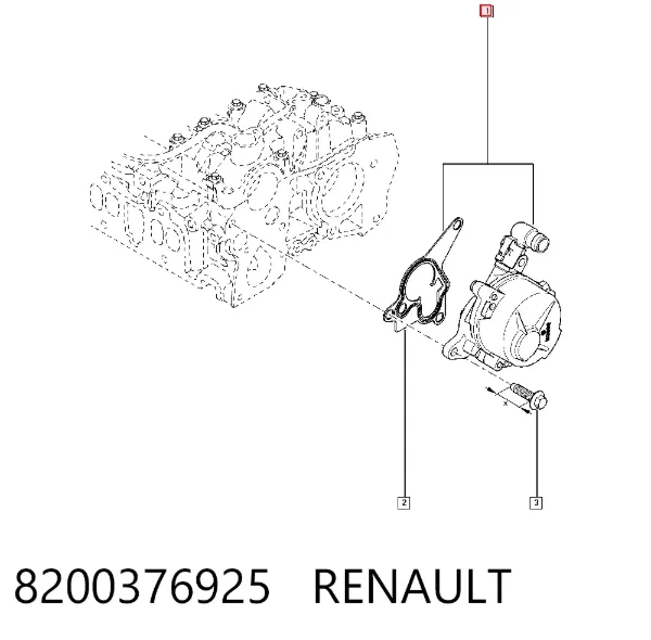 Вакуумный насос 8200376925 Renault (RVI)