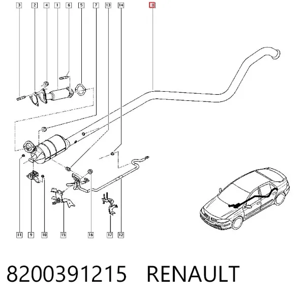 Сажевый фильтр 8200391215 Renault (RVI)