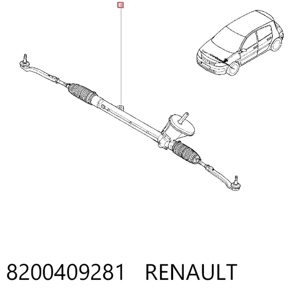 Рулевая рейка 8200409281 Renault (RVI)