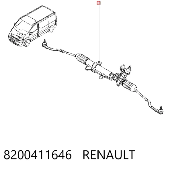 Рулевая рейка 8200411646 Renault (RVI)