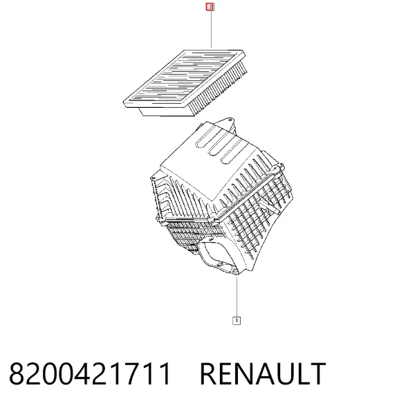 Воздушный фильтр 8200421711 Renault (RVI)