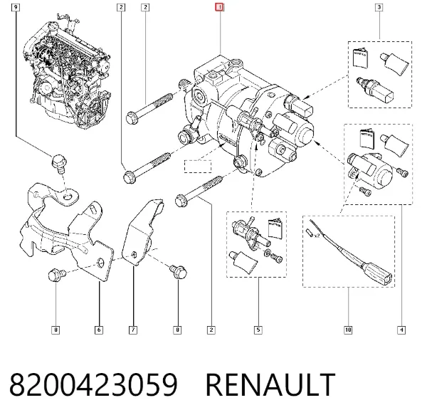ТНВД 8200423059 Renault (RVI)