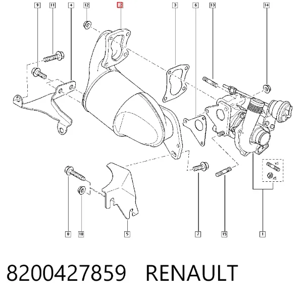 Катализатор 8200427859 Renault (RVI)