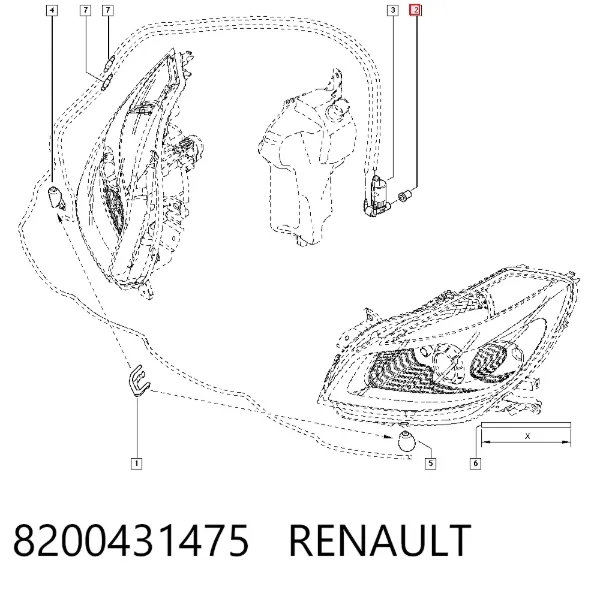 Бачок омывателя 8200431475 Renault (RVI)