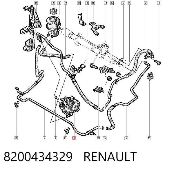 Насос ГУР 8200434329 Renault (RVI)
