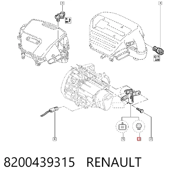 Датчик коленвала 8200439315 Renault (RVI)