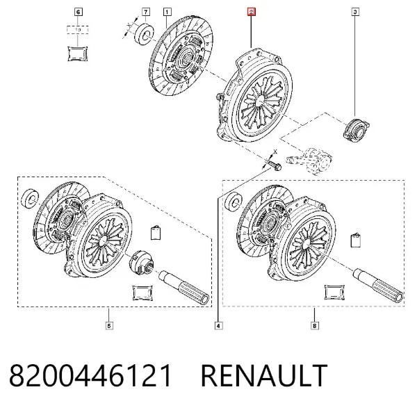 Корзина сцепления 8200446121 Renault (RVI)