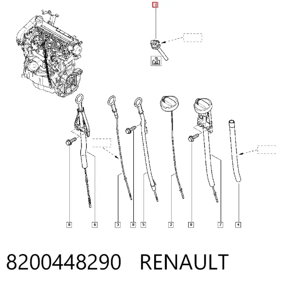 Датчик уровня масла 8200448290 Renault (RVI)