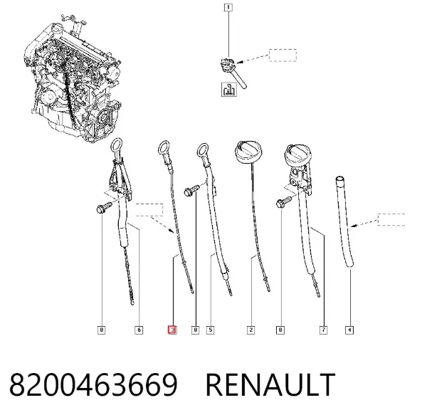 Щуп масляный 8200463669 Renault (RVI)