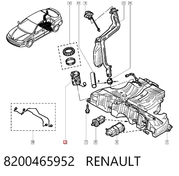 Датчик уровня топлива 8200465952 Renault (RVI)