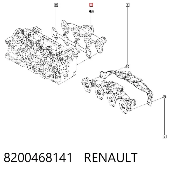 Впускной коллектор 8200468141 Renault (RVI)