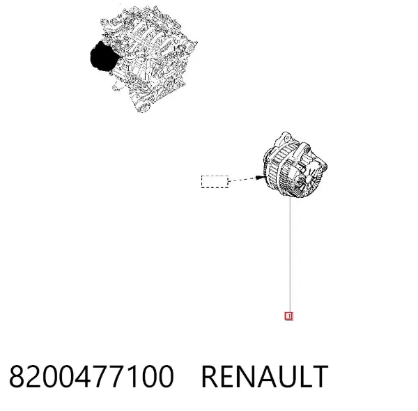 Генератор 8200477100 Renault (RVI)