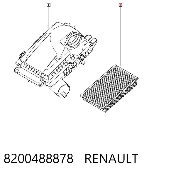 Воздушный фильтр 8200488878 Renault (RVI)