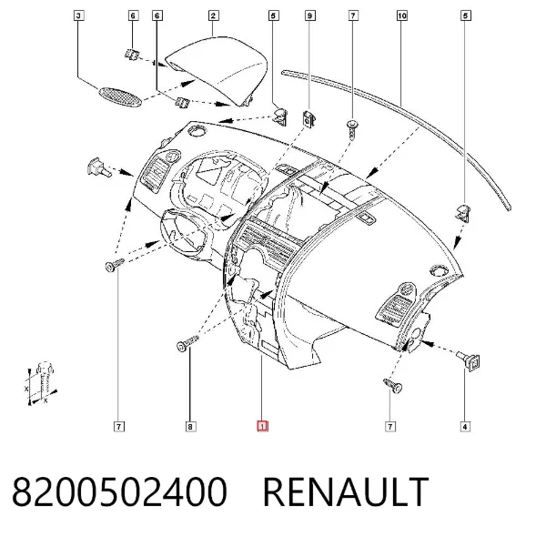 Торпедо 8200502400 Renault (RVI)