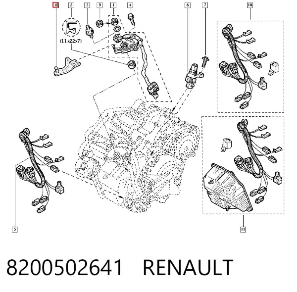 Механизм выбора (переключения) передач 8200502641 Renault (RVI)