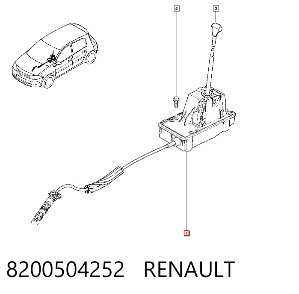 Кулиса переключения передач 8200504252 Renault (RVI)