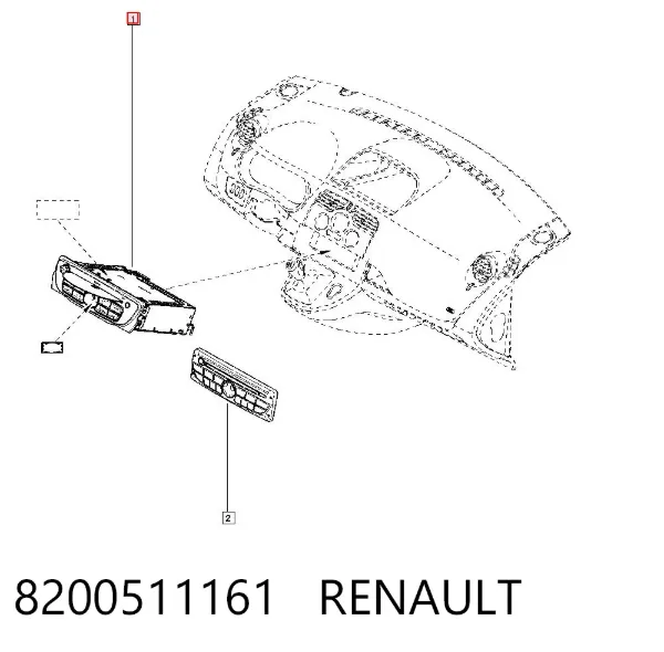 Магнитола 8200511161 Renault (RVI)
