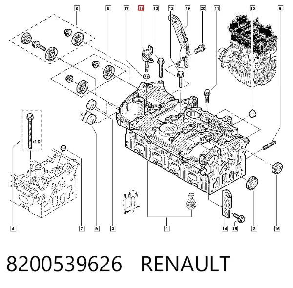 Клапан фазорегулятора 8200539626 Renault (RVI)