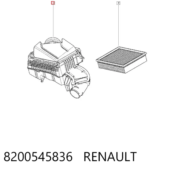 Корпус фильтра 8200545836 Renault (RVI)