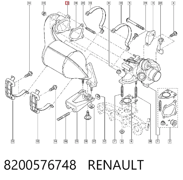 Катализатор 8200576748 Renault (RVI)