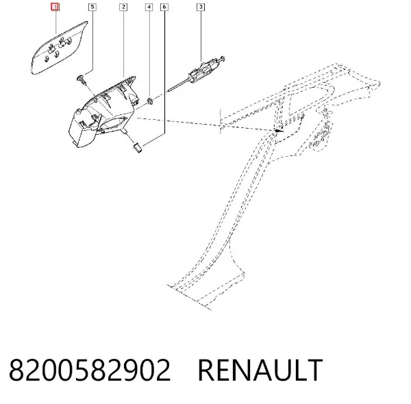 Лючок бензобака 8200582902 Renault (RVI)