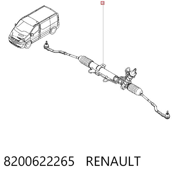 Рулевая рейка 8200622265 Renault (RVI)