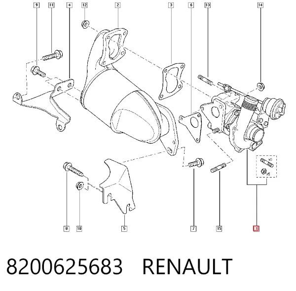 Турбина 8200625683 Renault (RVI)