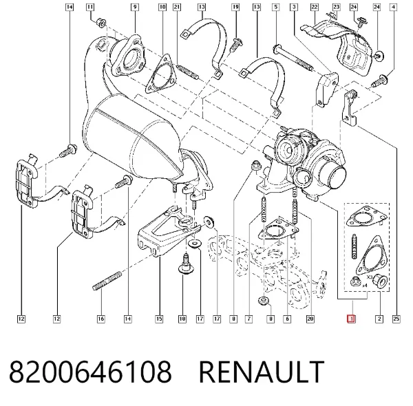 Турбина 8200646108 Renault (RVI)