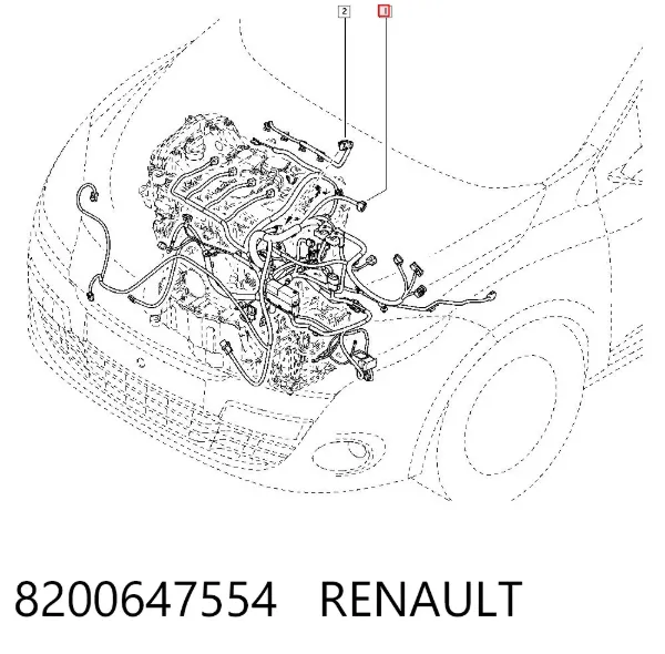 Датчик коленвала 8200647554 Renault (RVI)