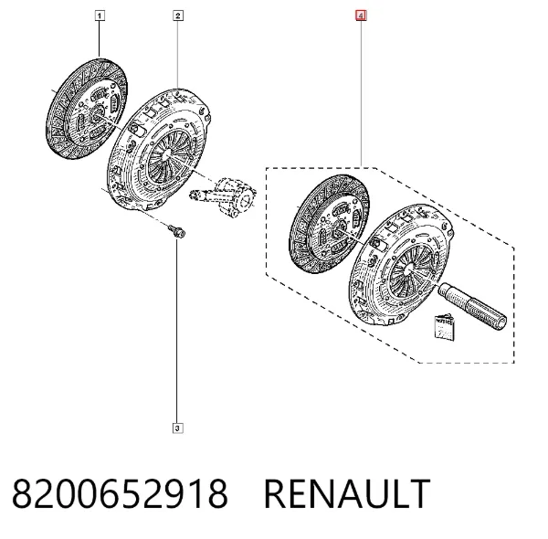 Сцепление 8200652918 Renault (RVI)