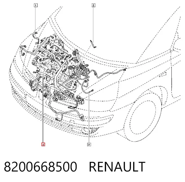 Датчик коленвала 8200668500 Renault (RVI)