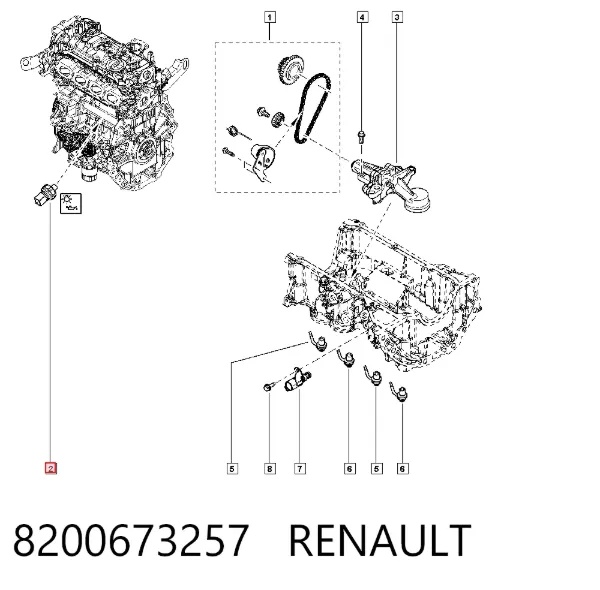Датчик давления масла 8200673257 Renault (RVI)