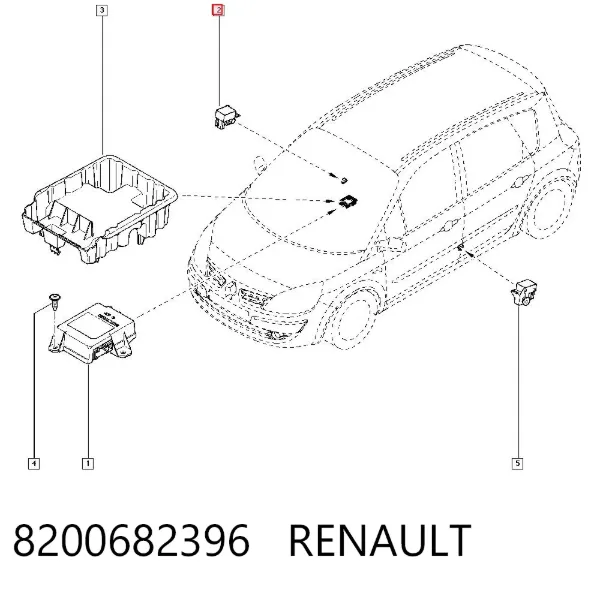 Датчик удара 8200682396 Renault (RVI)