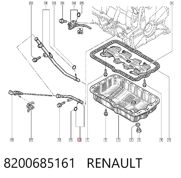 Щуп масляный 8200685161 Renault (RVI)