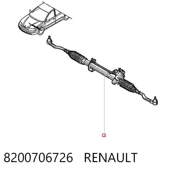 Рулевая рейка 8200706726 Renault (RVI)