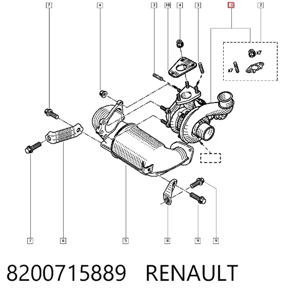 Турбина 8200715889 Renault (RVI)
