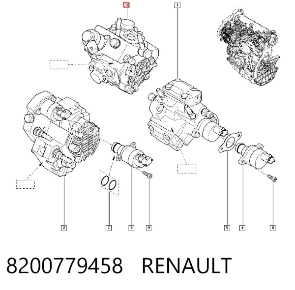 ТНВД 8200779458 Renault (RVI)