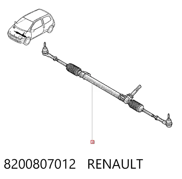 Рулевая рейка 8200807012 Renault (RVI)