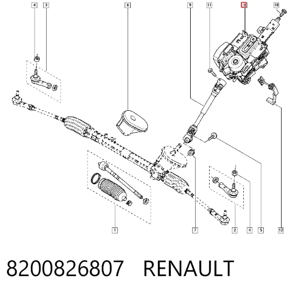Рулевая колонка 8200826807 Renault (RVI)
