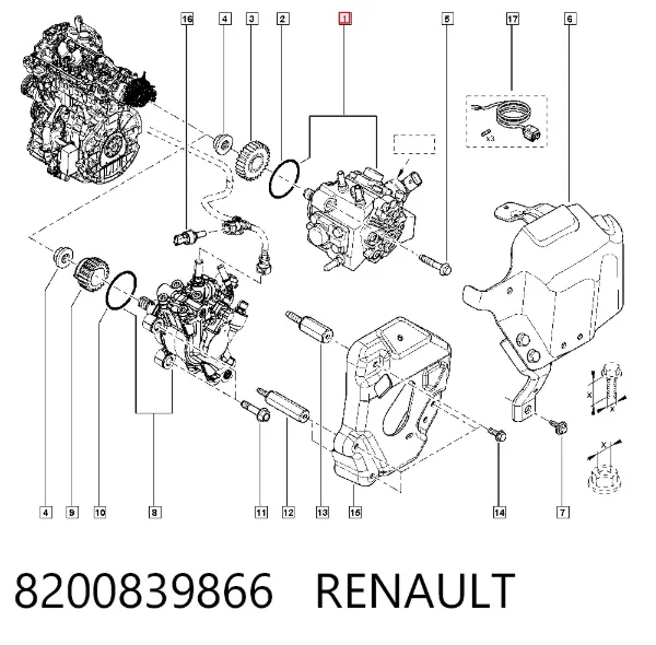 ТНВД 8200839866 Renault (RVI)