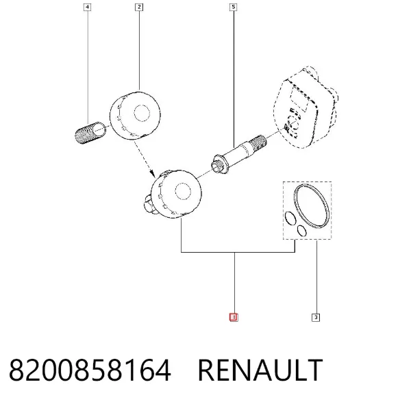 Масляный фильтр 8200858164 Renault (RVI)