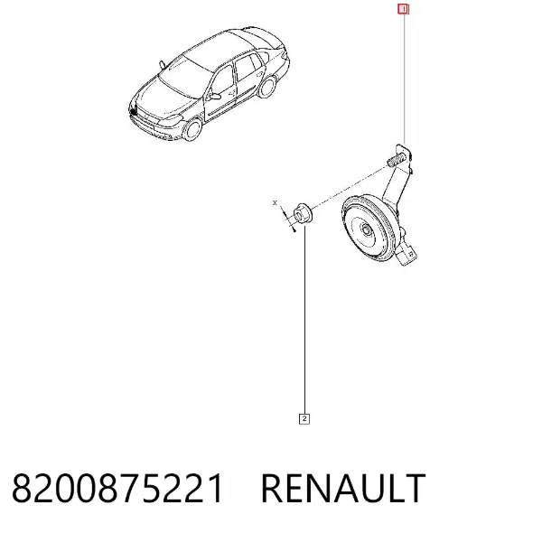 Звуковой сигнал 8200875221 Renault (RVI)