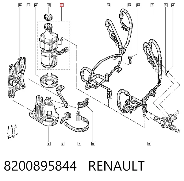 Насос ГУР 8200895844 Renault (RVI)